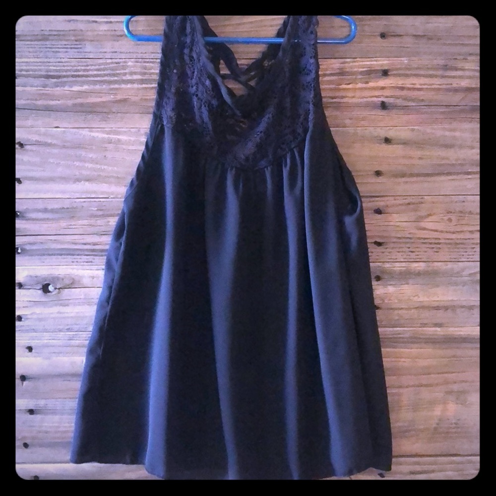 Black Lace Sheer Tank